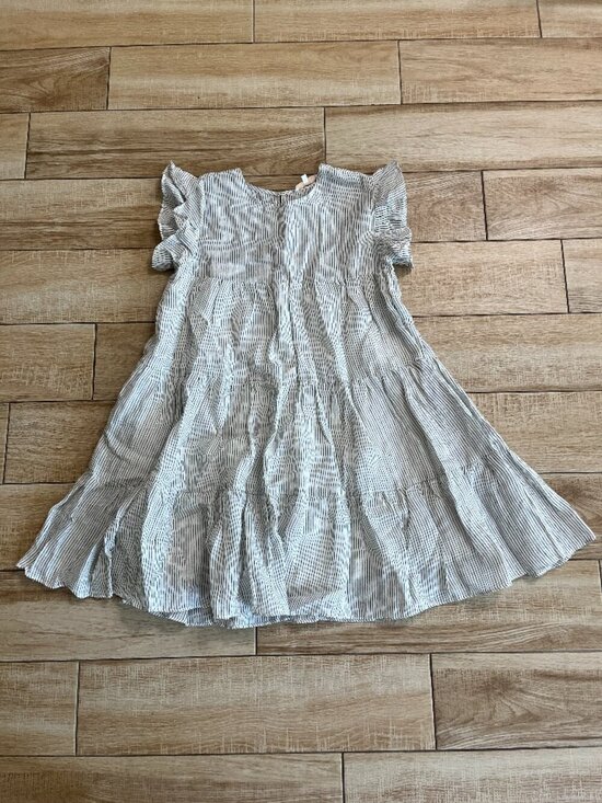 Olivaceous Dresses & Skirts - Womens Olivaceous White/Black Stripe Mini Dress - S
